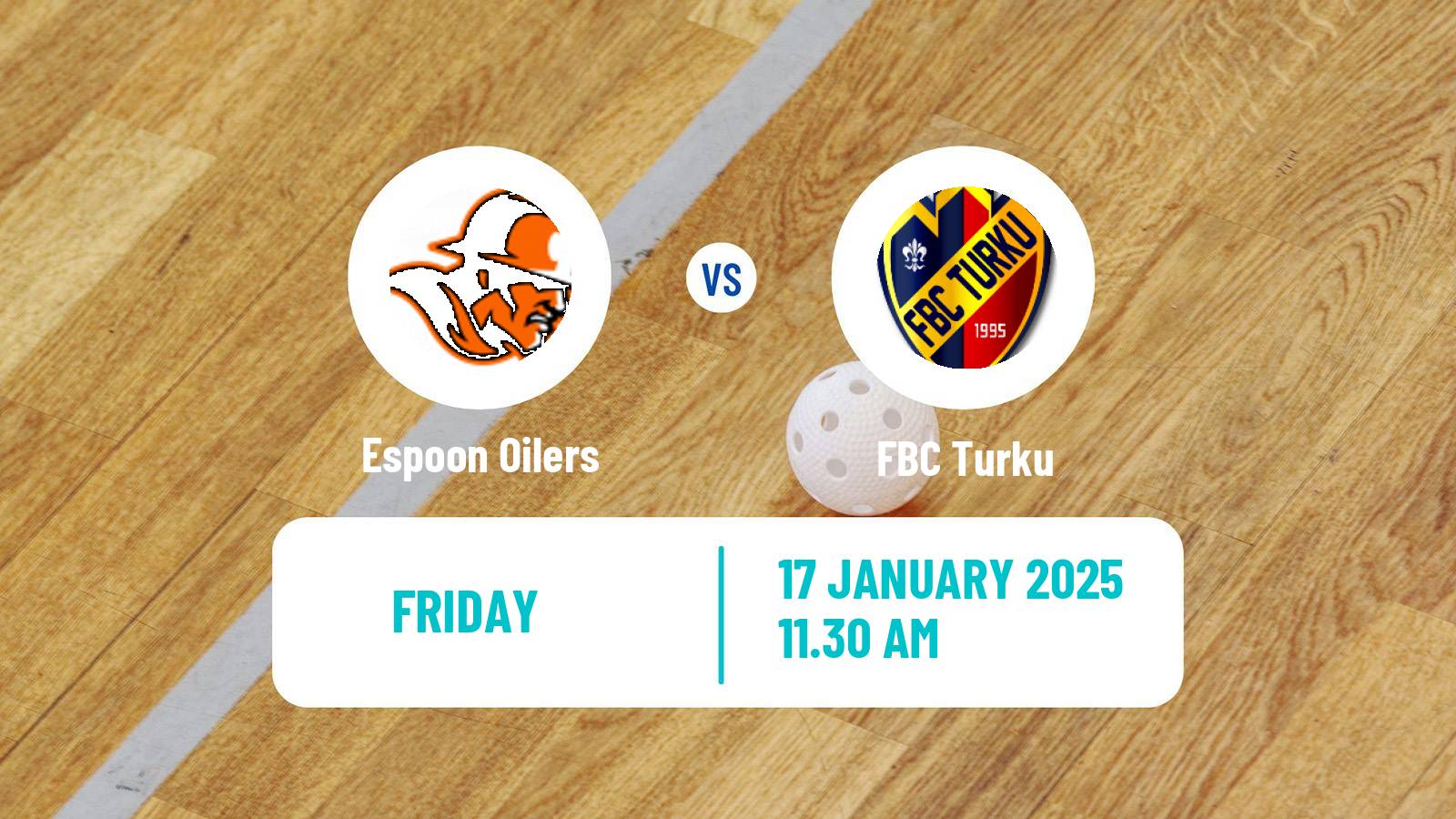 Floorball Finnish F-Liiga Espoon Oilers - Turku