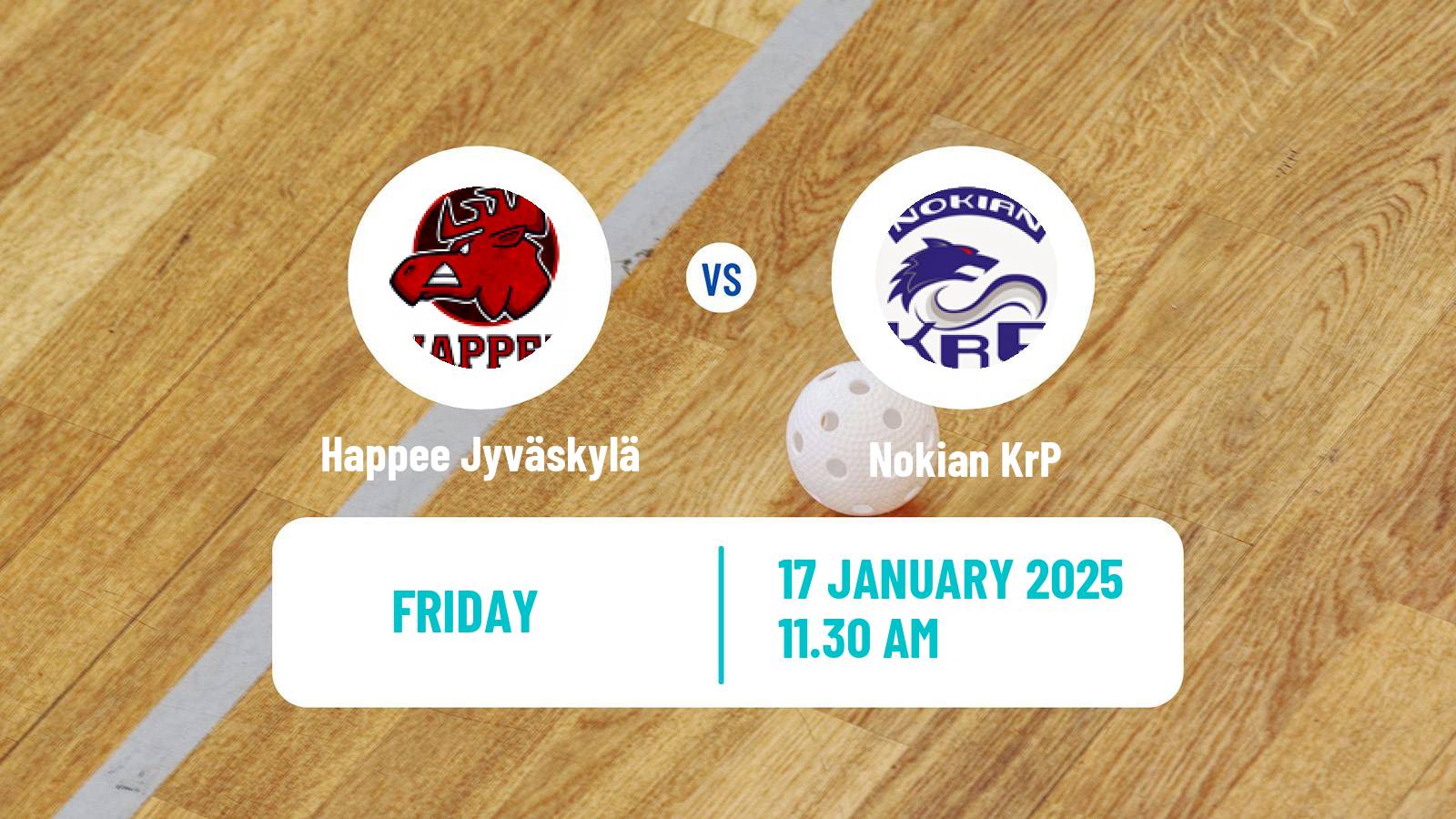 Floorball Finnish F-Liiga Happee Jyväskylä - Nokian KrP