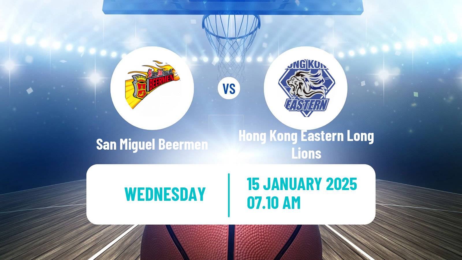 Basketball EASL Basketball San Miguel Beermen - Hong Kong Eastern Long Lions