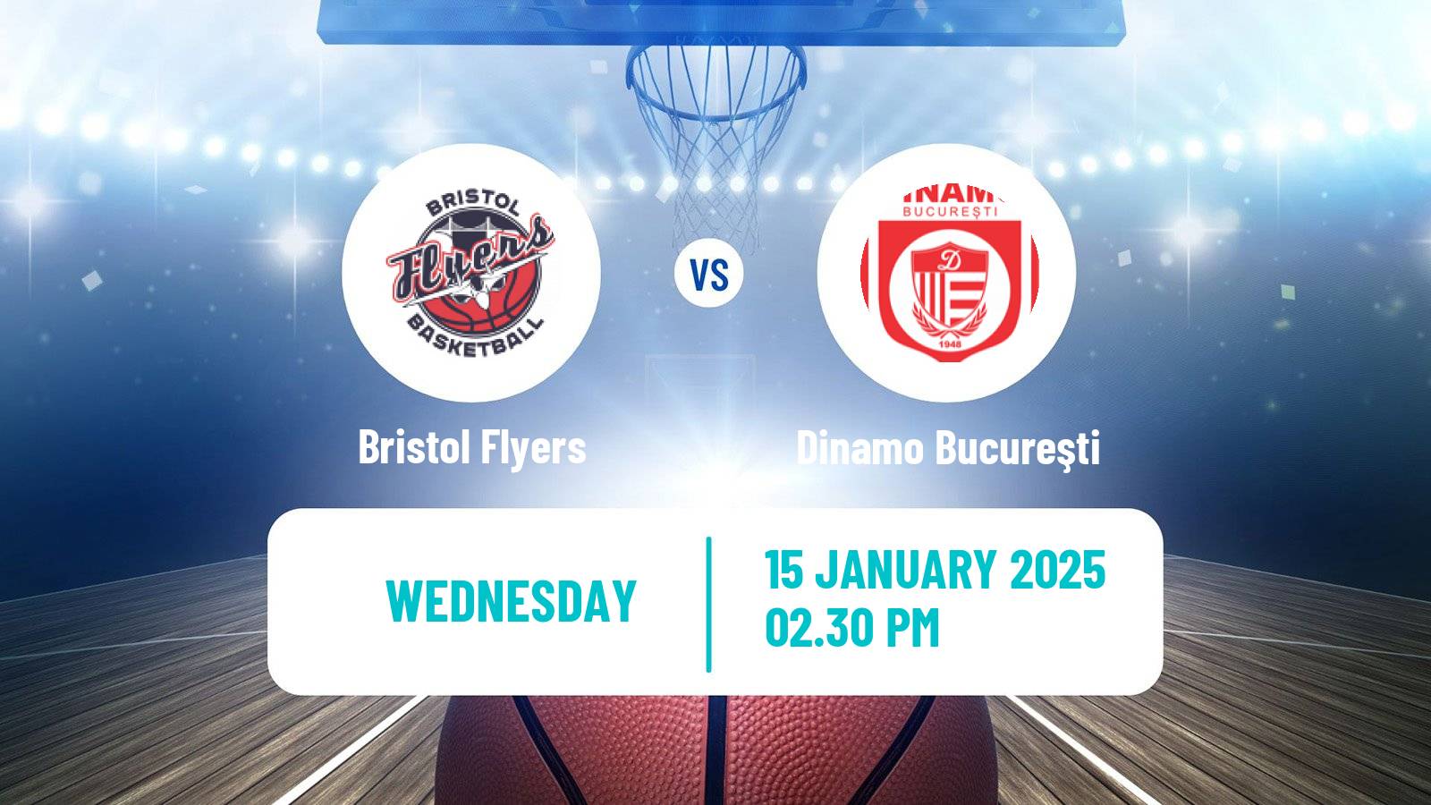 Basketball ENBL Bristol Flyers - Dinamo Bucureşti