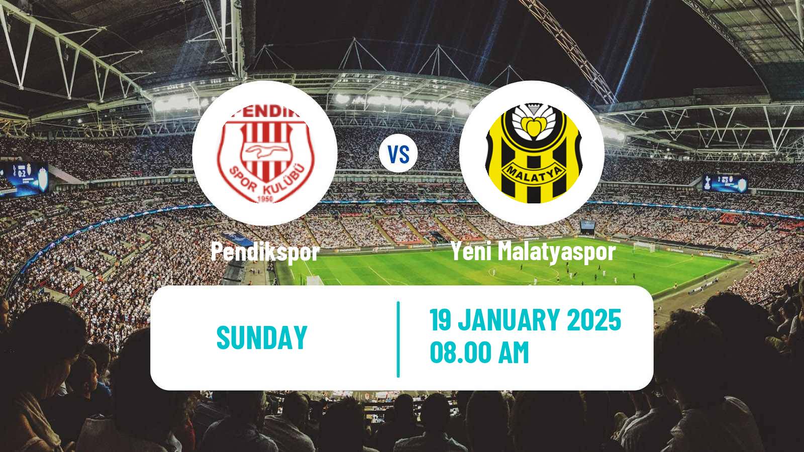 Soccer Turkish First League Pendikspor - Yeni Malatyaspor