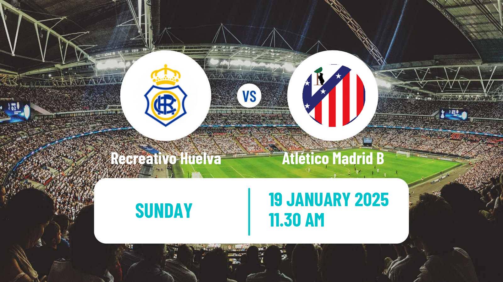 Soccer Spanish Primera RFEF Group 2 Recreativo Huelva - Atlético Madrid B