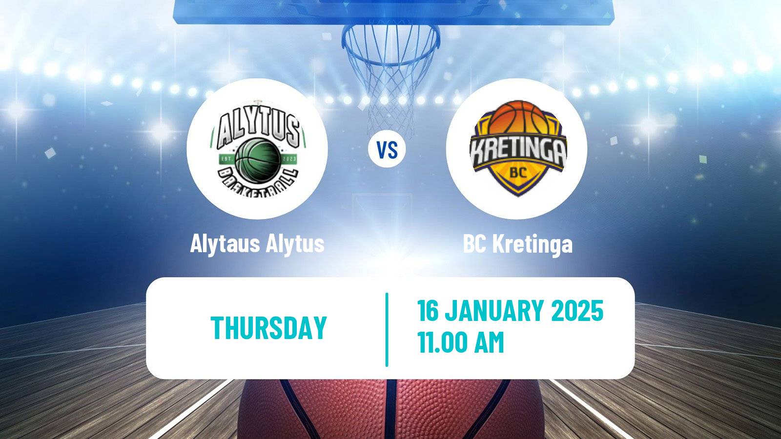 Basketball Lietuvos NKL Alytaus Alytus - Kretinga