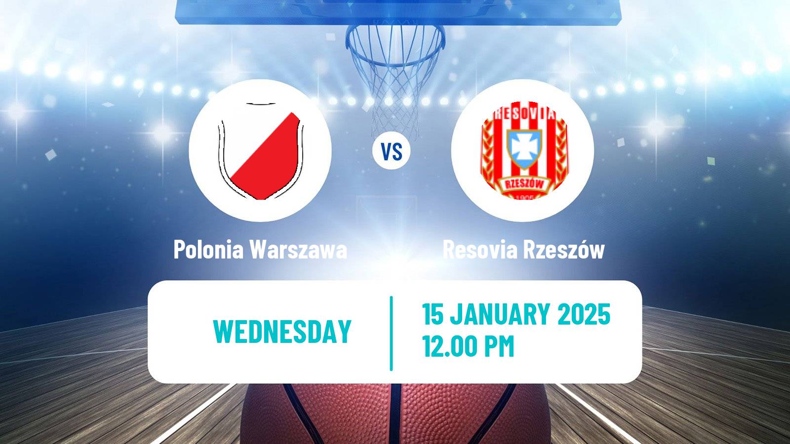 Basketball Polish 1 Liga Basketball Polonia Warszawa - Resovia Rzeszów