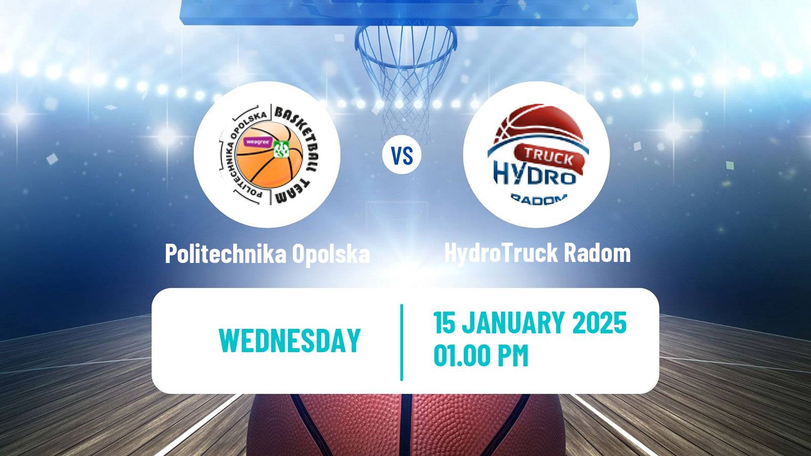 Basketball Polish 1 Liga Basketball Politechnika Opolska - HydroTruck Radom