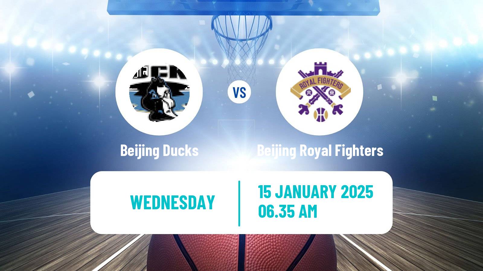 Basketball CBA Beijing Ducks - Beijing Royal Fighters