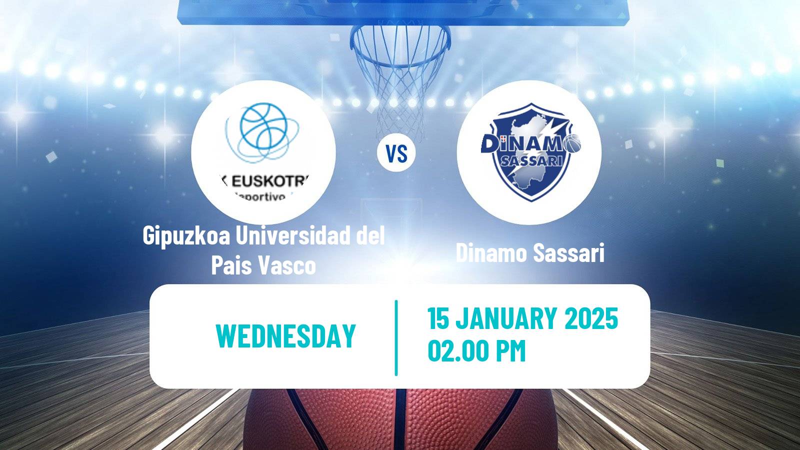 Basketball Eurocup Women Gipuzkoa Universidad del Pais Vasco - Dinamo Sassari