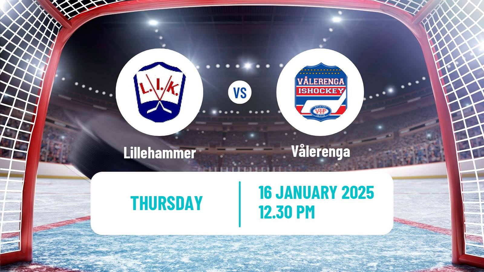 Hockey Norwegian Ligaen Hockey Lillehammer - Vålerenga