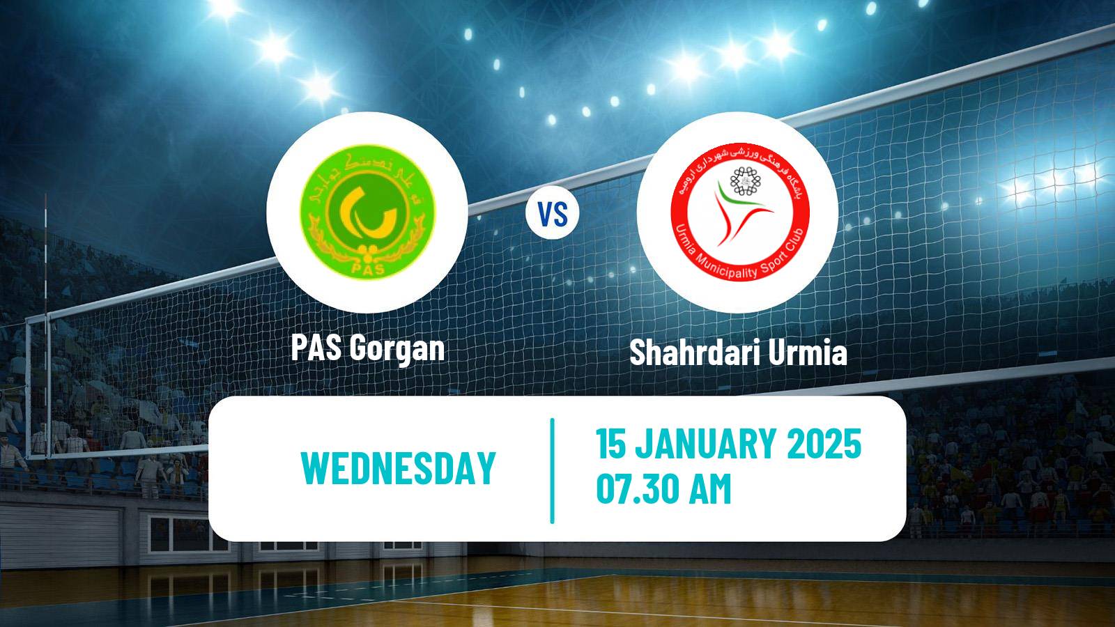 Volleyball Iran Super League Volleyball PAS Gorgan - Shahrdari Urmia