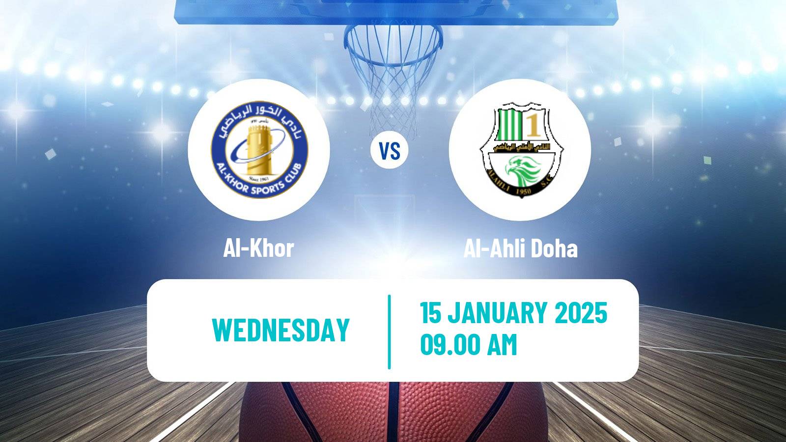 Basketball Qatar Basketball League Al-Khor - Al-Ahli Doha