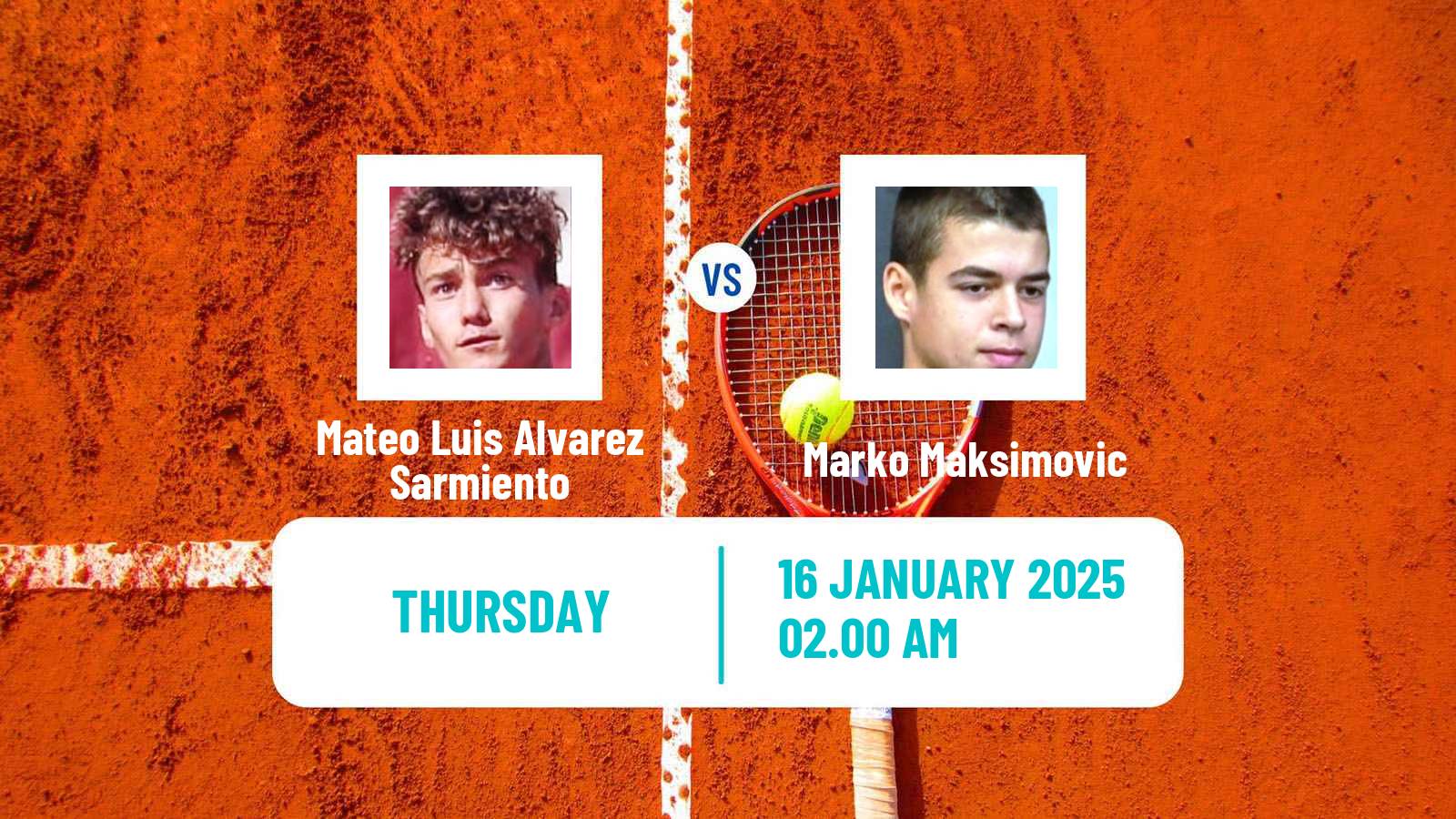 Tennis ITF M15 Antalya 2 Men Mateo Luis Alvarez Sarmiento - Marko Maksimovic