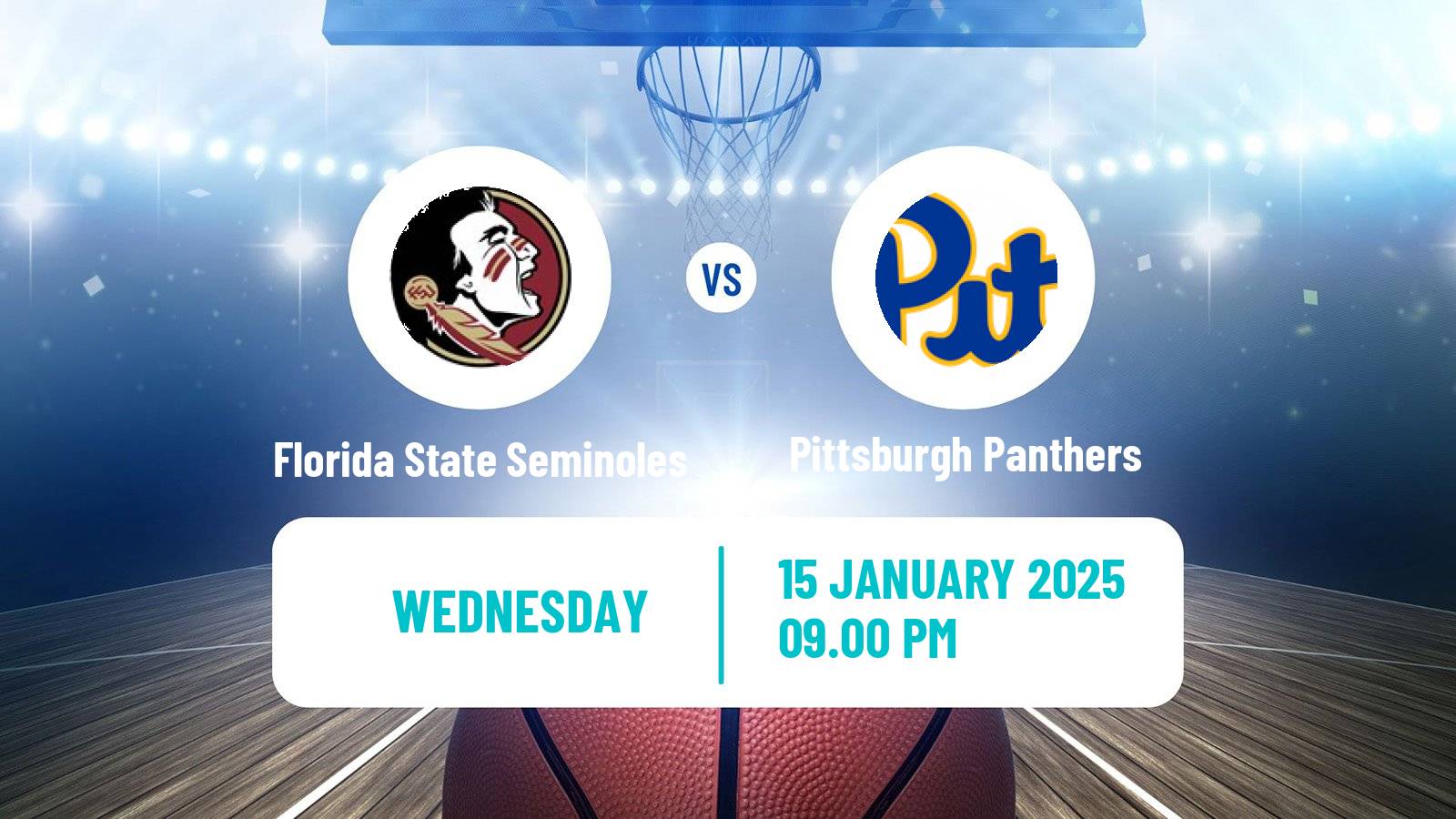 Basketball NCAA College Basketball Florida State Seminoles - Pittsburgh Panthers