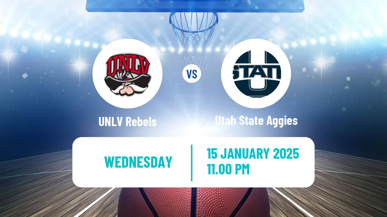 Basketball NCAA College Basketball UNLV Rebels - Utah State Aggies