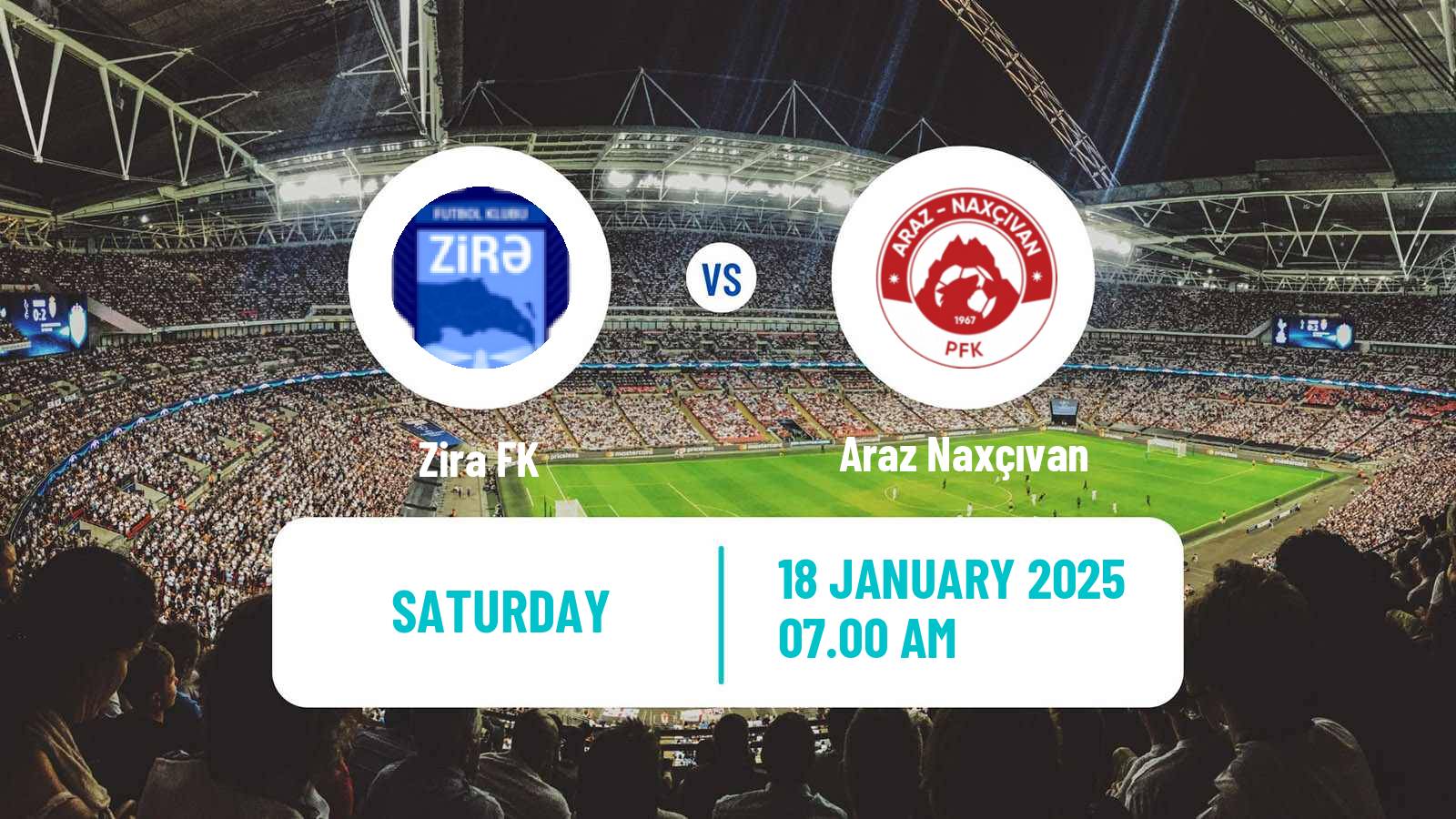 Soccer Azerbaijan Premier League Zira - Araz Naxçıvan