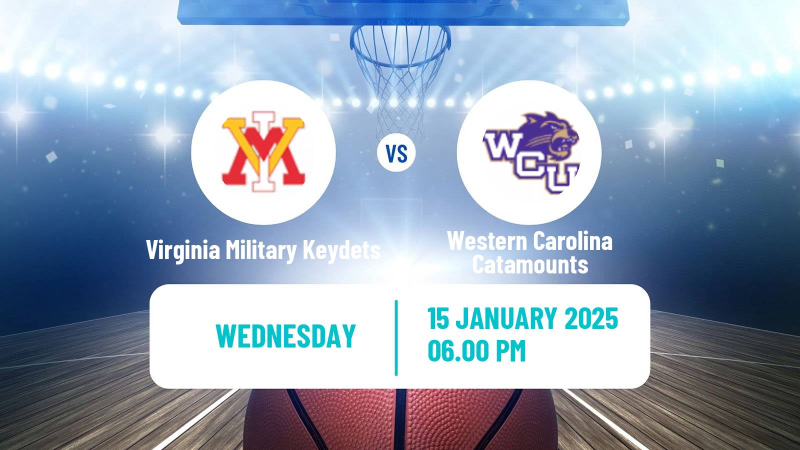 Basketball NCAA College Basketball Virginia Military Keydets - Western Carolina Catamounts