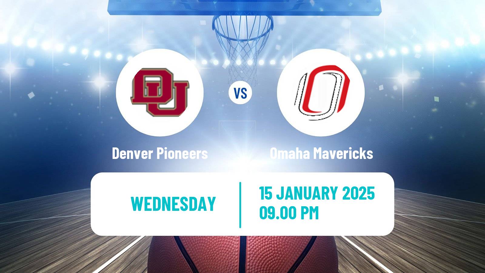 Basketball NCAA College Basketball Denver Pioneers - Omaha Mavericks