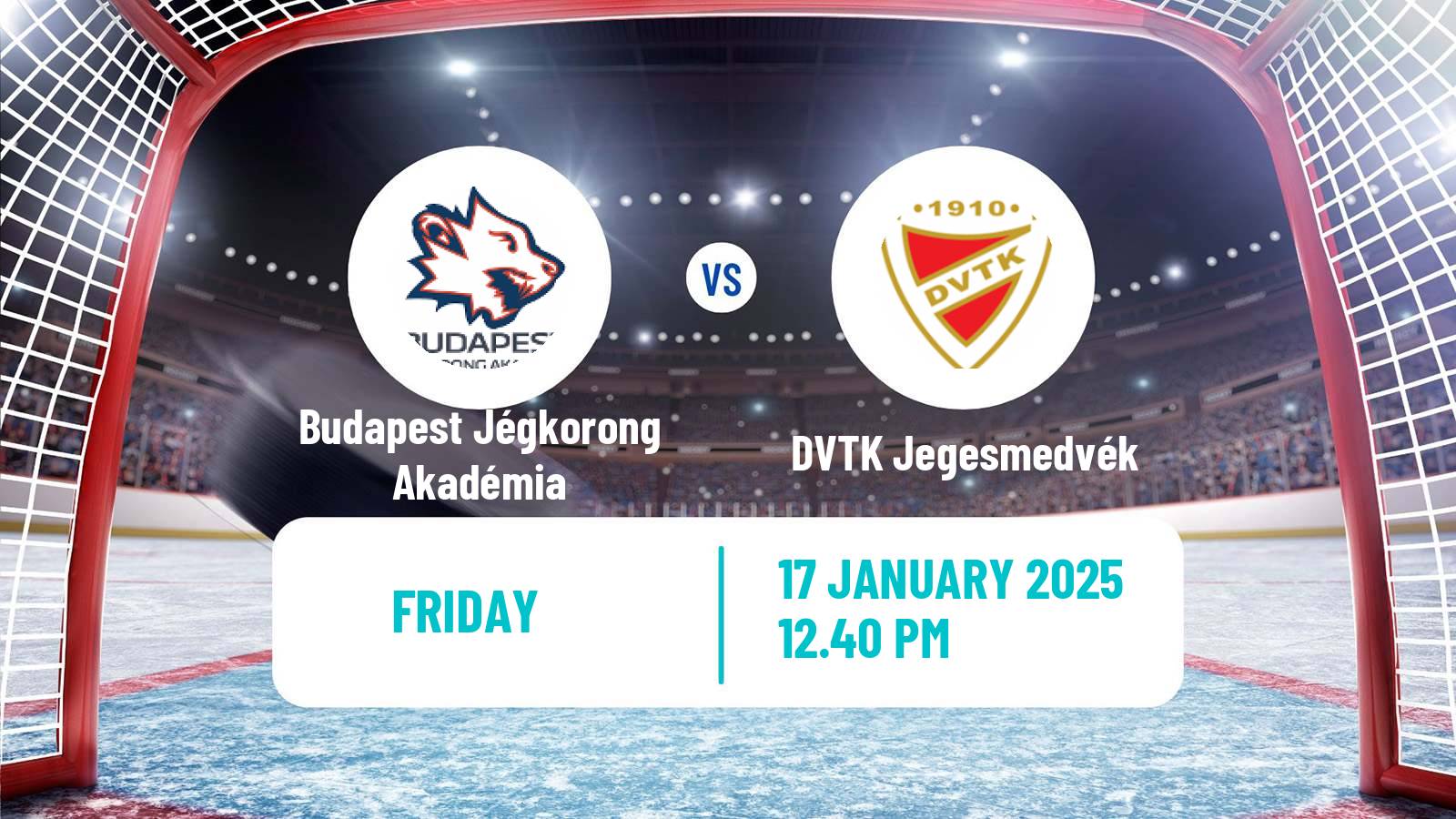 Hockey Hungarian Erste Liga Hockey Budapest Jégkorong Akadémia - DVTK Jegesmedvék