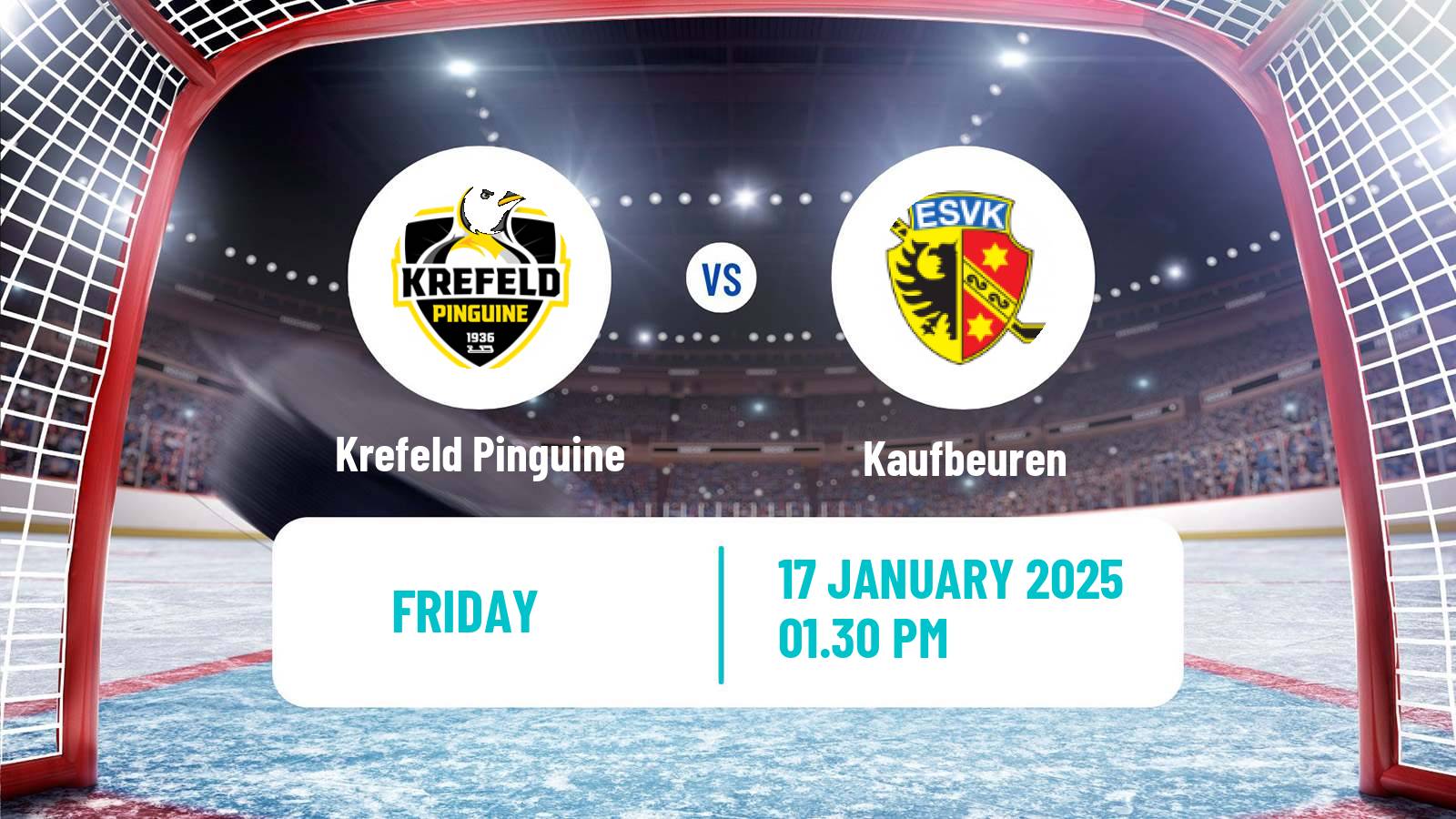 Hockey German DEL2 Krefeld Pinguine - Kaufbeuren