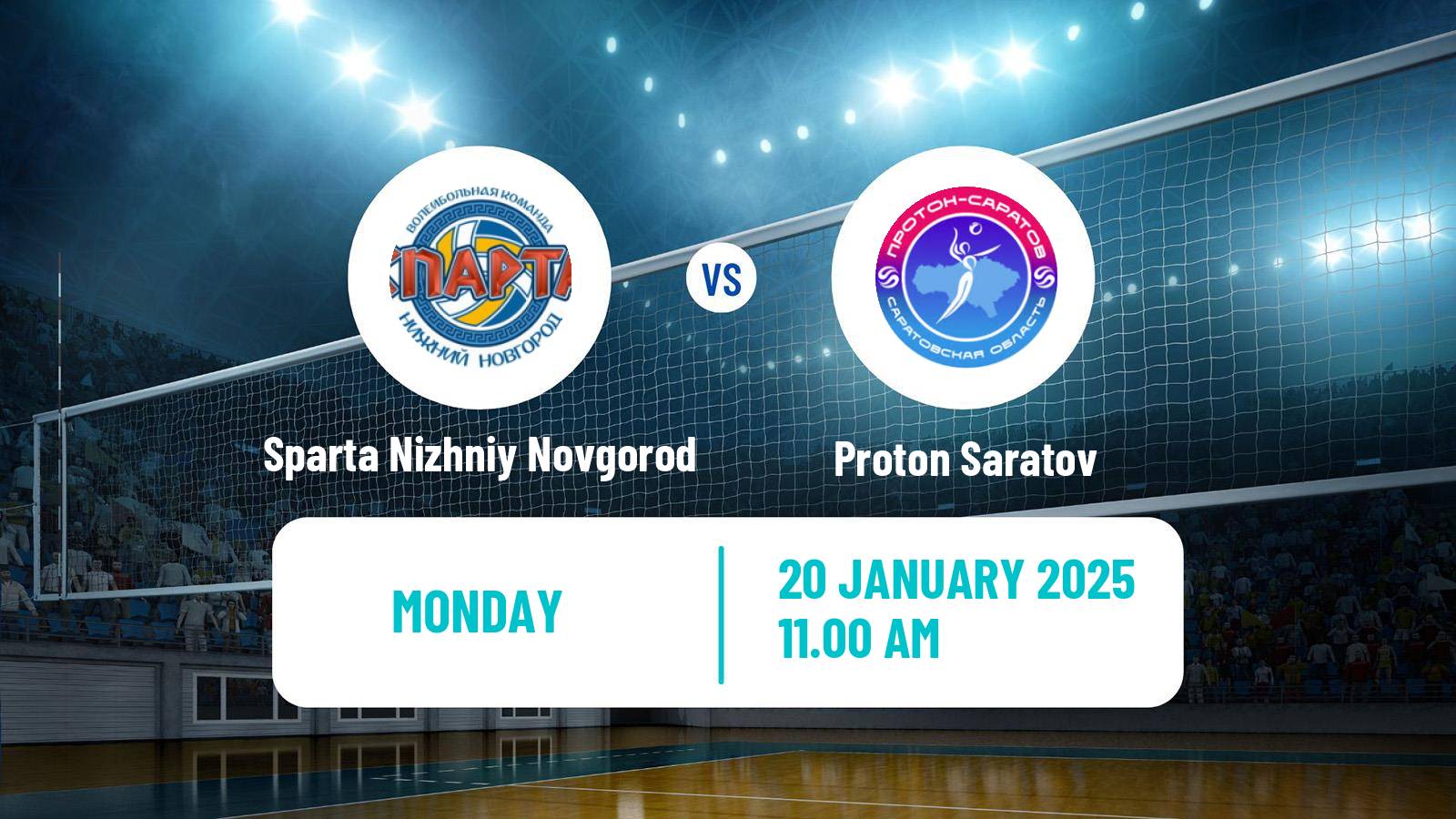 Volleyball Russian Super League Volleyball Women Sparta Nizhniy Novgorod - Proton Saratov