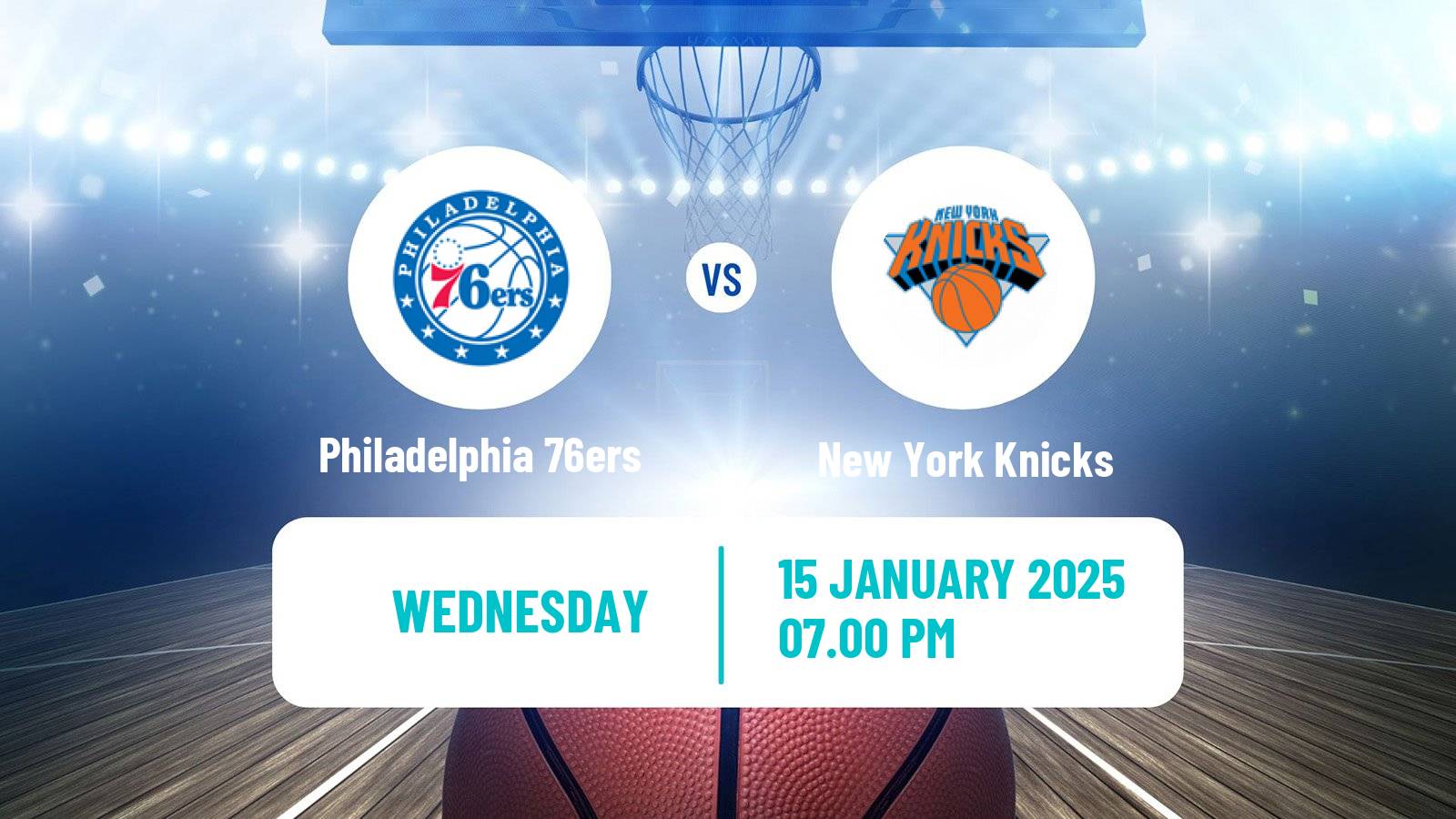 Basketball NBA Philadelphia 76ers - New York Knicks