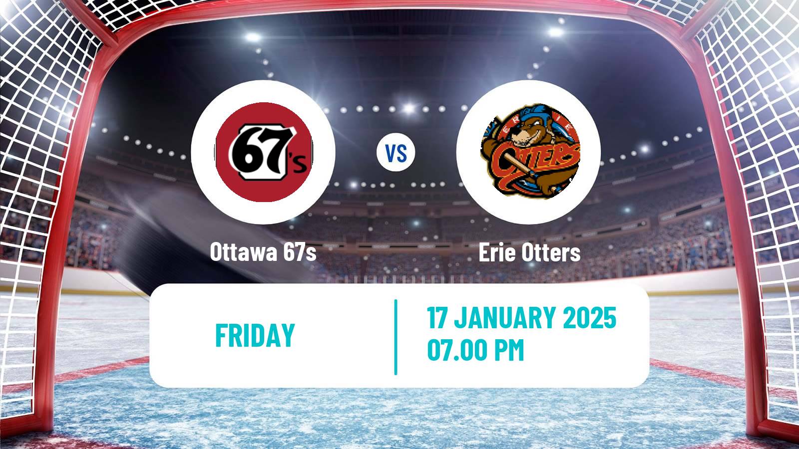 Hockey OHL Ottawa 67s - Erie Otters