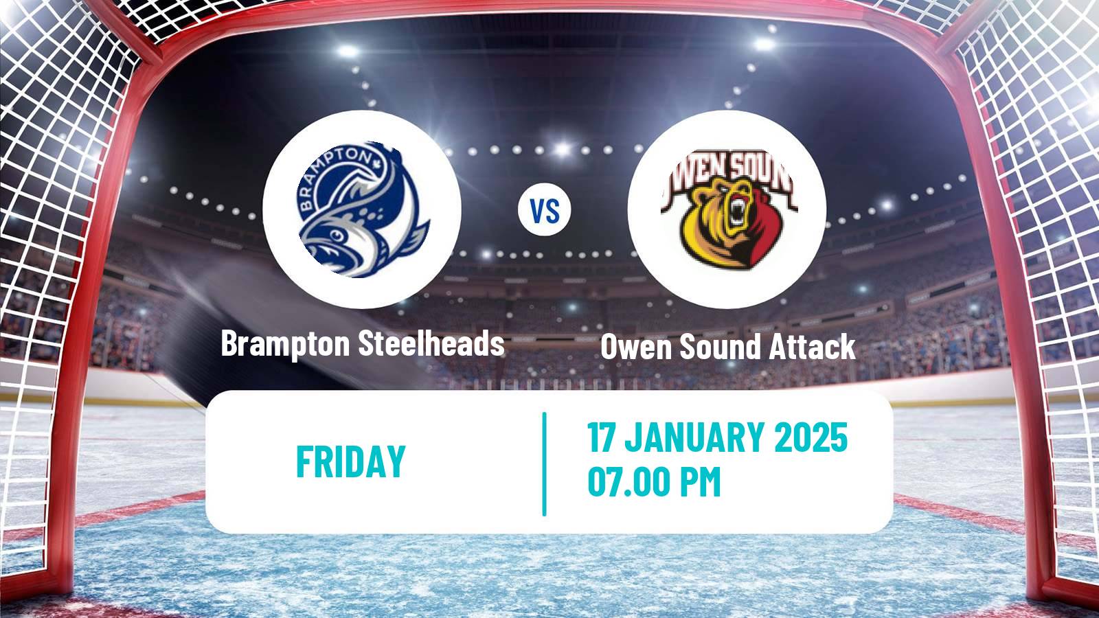 Hockey OHL Brampton Steelheads - Owen Sound Attack