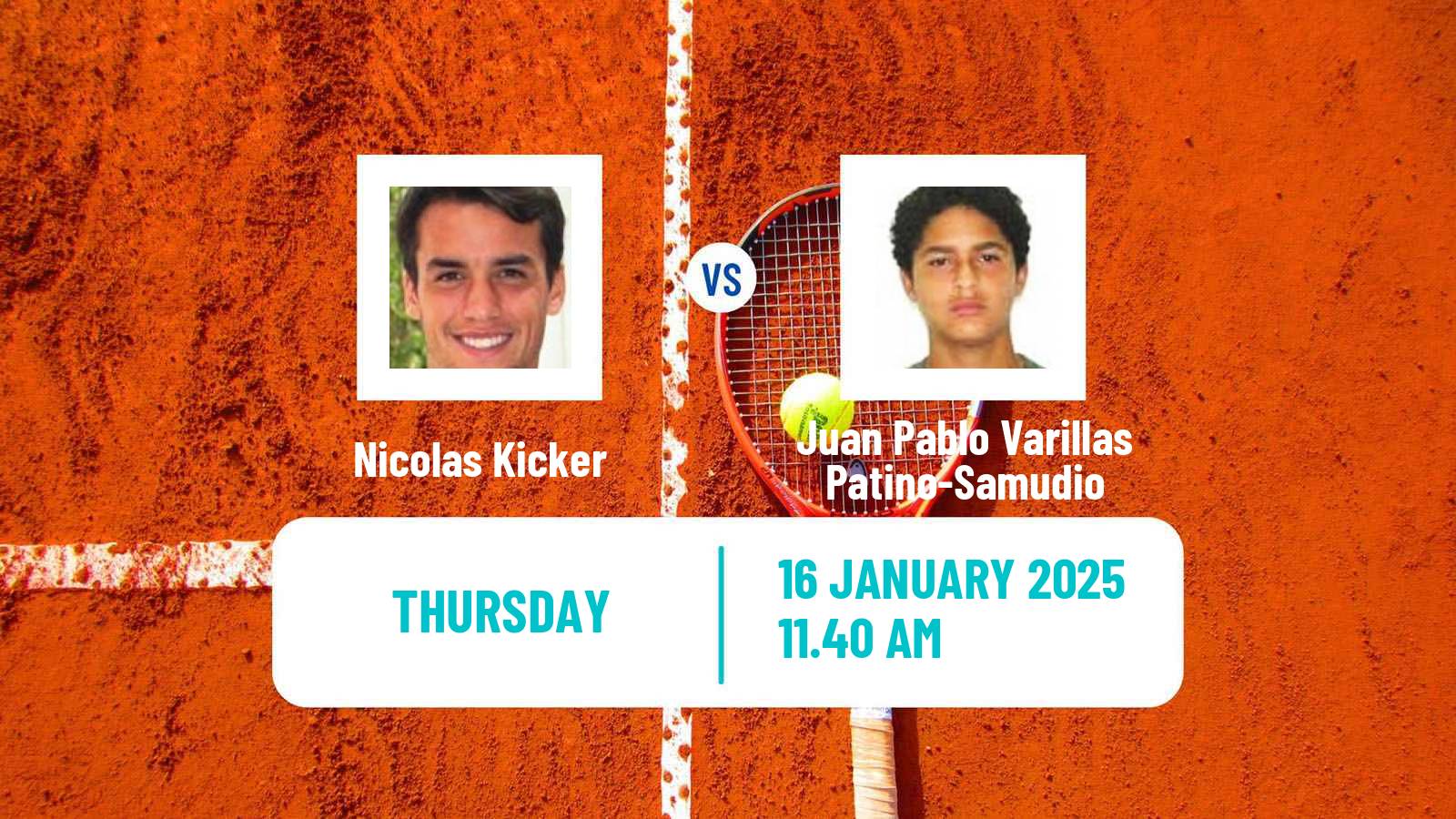 Tennis Buenos Aires 2 Challenger Men Nicolas Kicker - Juan Pablo Varillas Patino-Samudio