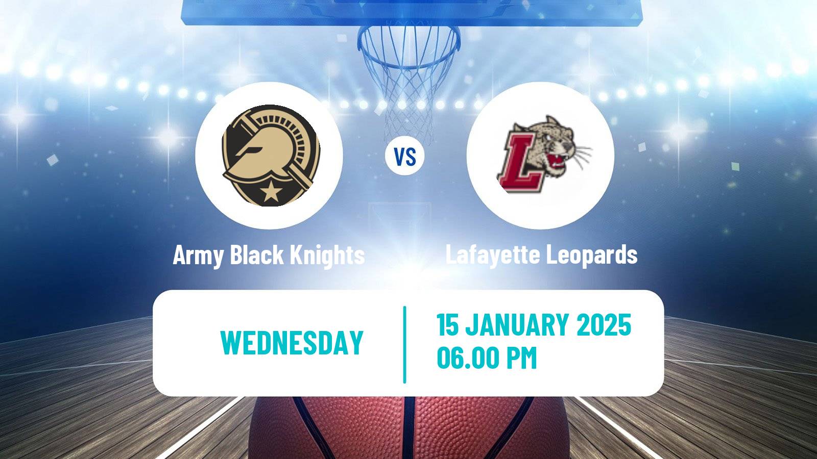 Basketball NCAA College Basketball Army Black Knights - Lafayette Leopards