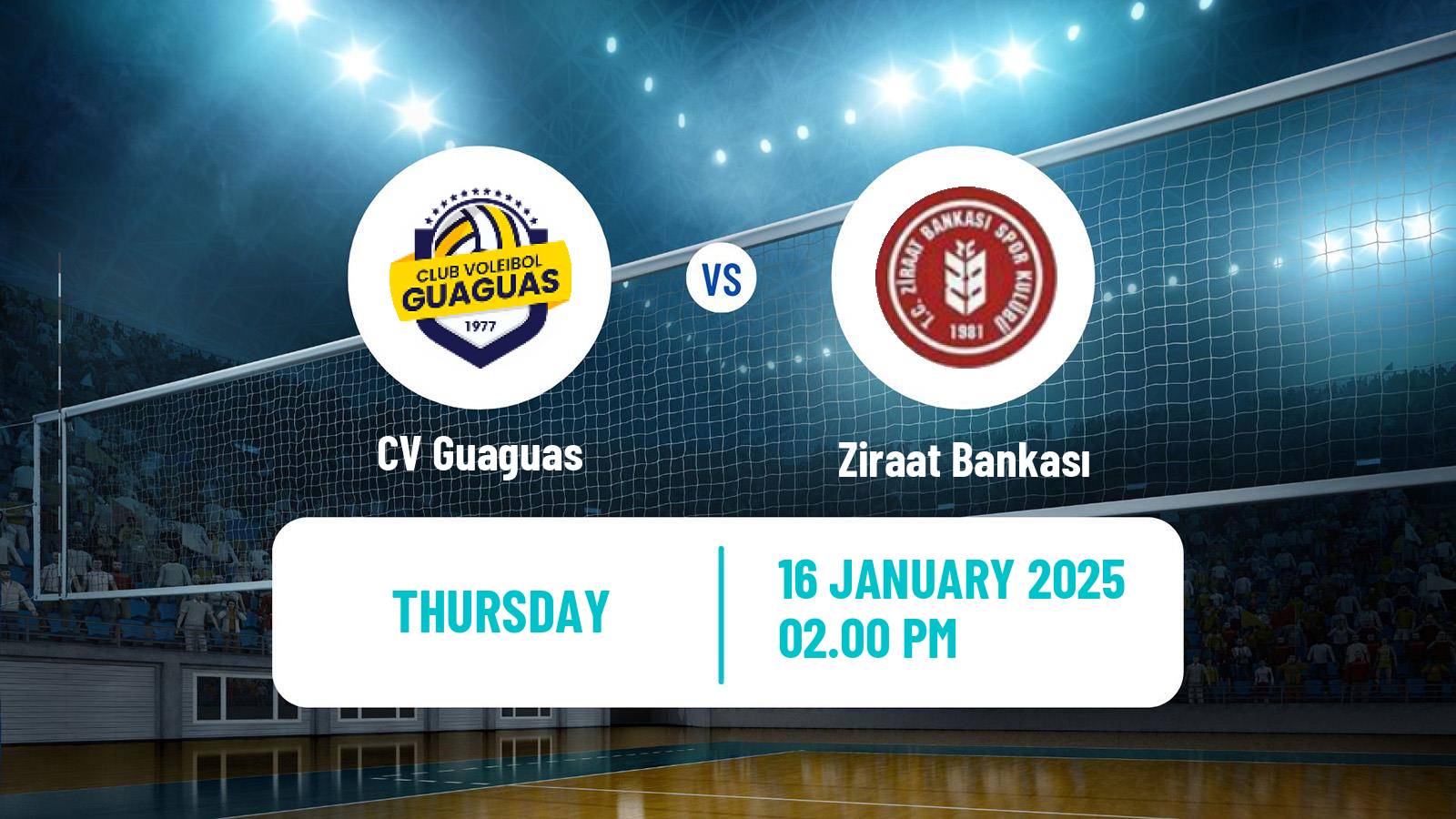 Volleyball CEV Cup Guaguas - Ziraat Bankası