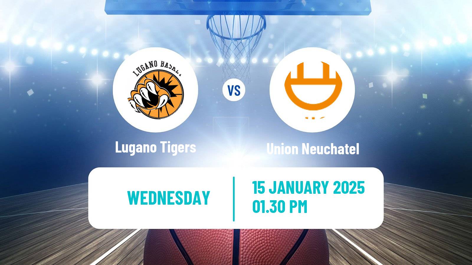 Basketball Swiss SB League Basketball Lugano Tigers - Union Neuchatel