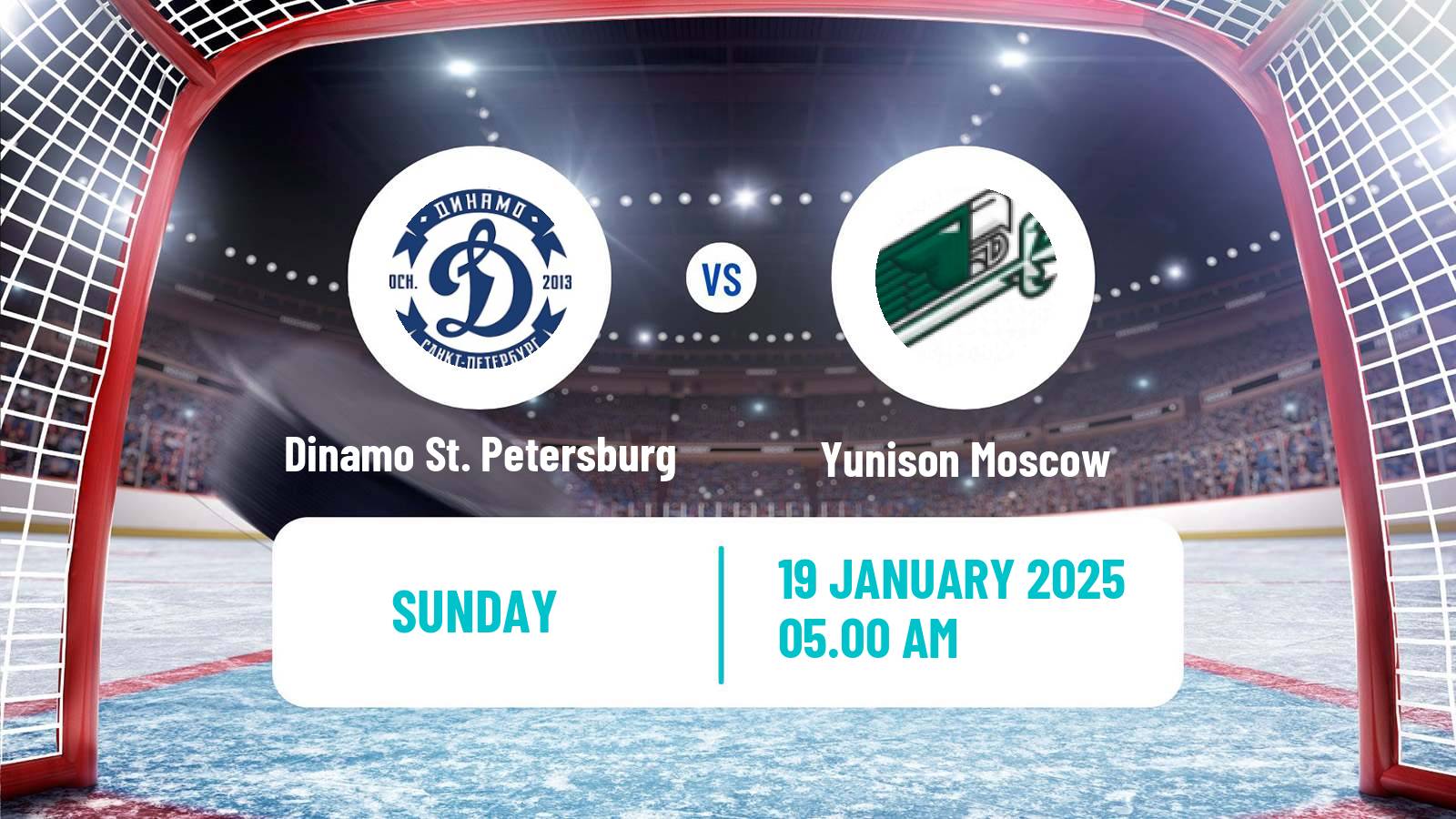 Hockey VHL Dinamo St. Petersburg - Yunison Moscow