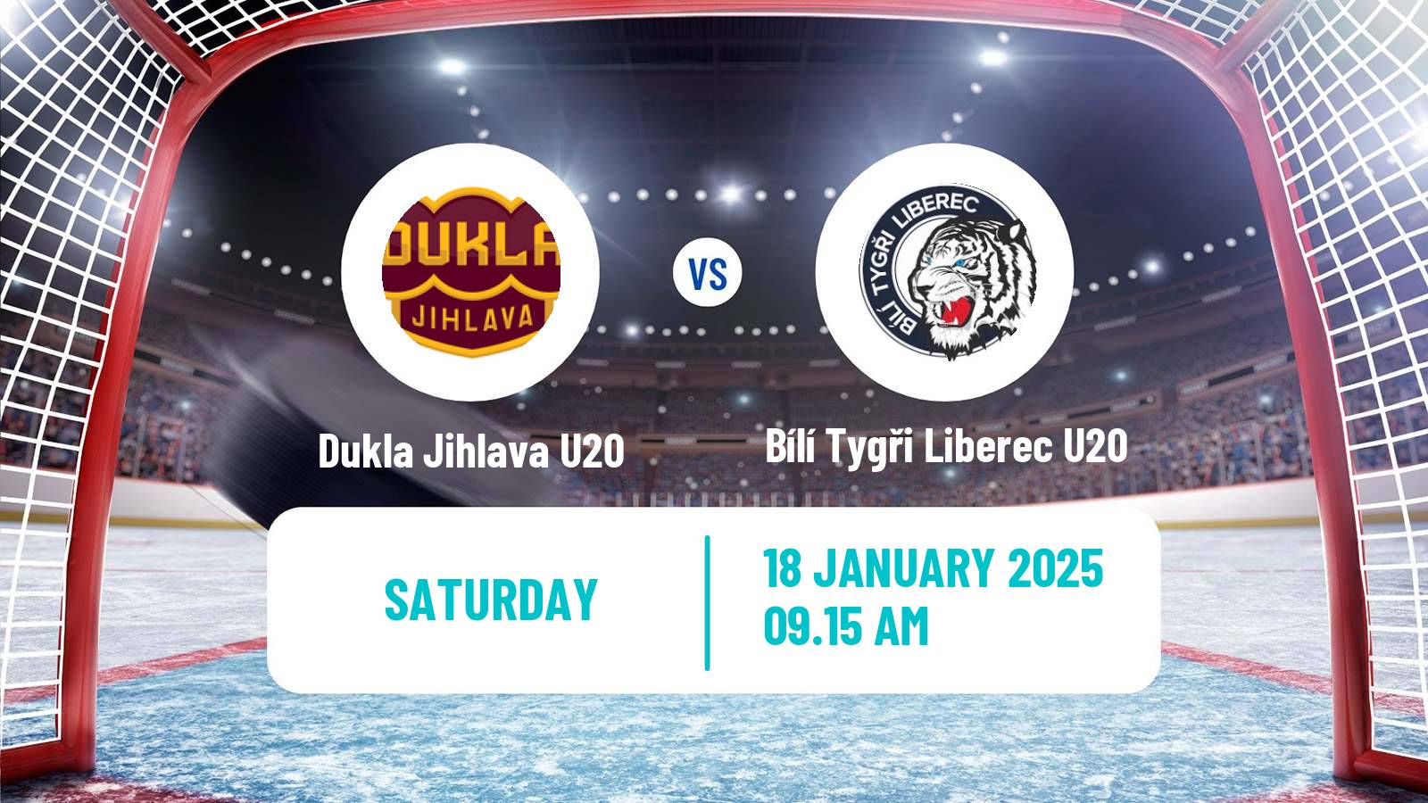 Hockey Czech ELJ Dukla Jihlava U20 - Bílí Tygři Liberec U20