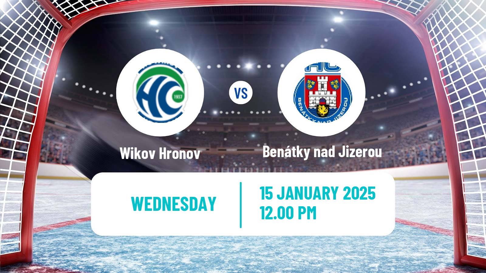 Hockey Czech 2 Liga Hockey West Wikov Hronov - Benátky nad Jizerou