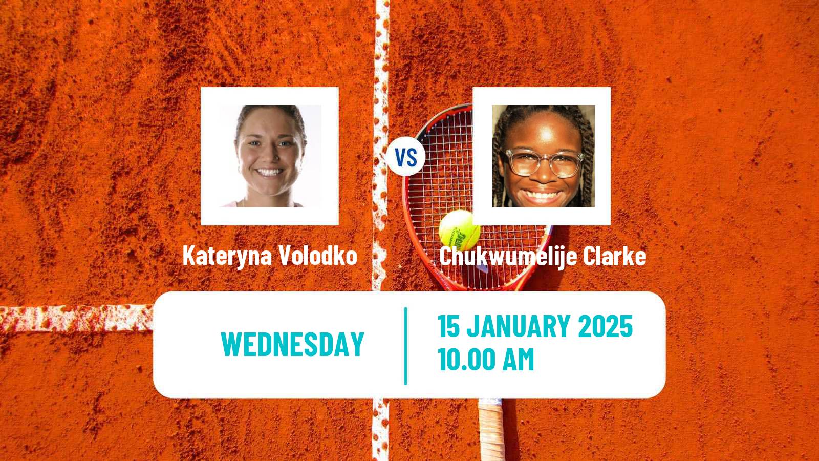 Tennis ITF W35 Palm Coast Fl Women Kateryna Volodko - Chukwumelije Clarke