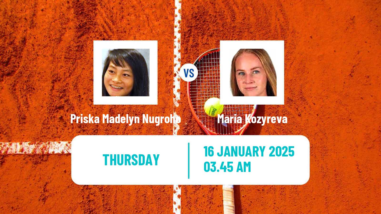 Tennis ITF W50 New Delhi H Women Priska Madelyn Nugroho - Maria Kozyreva