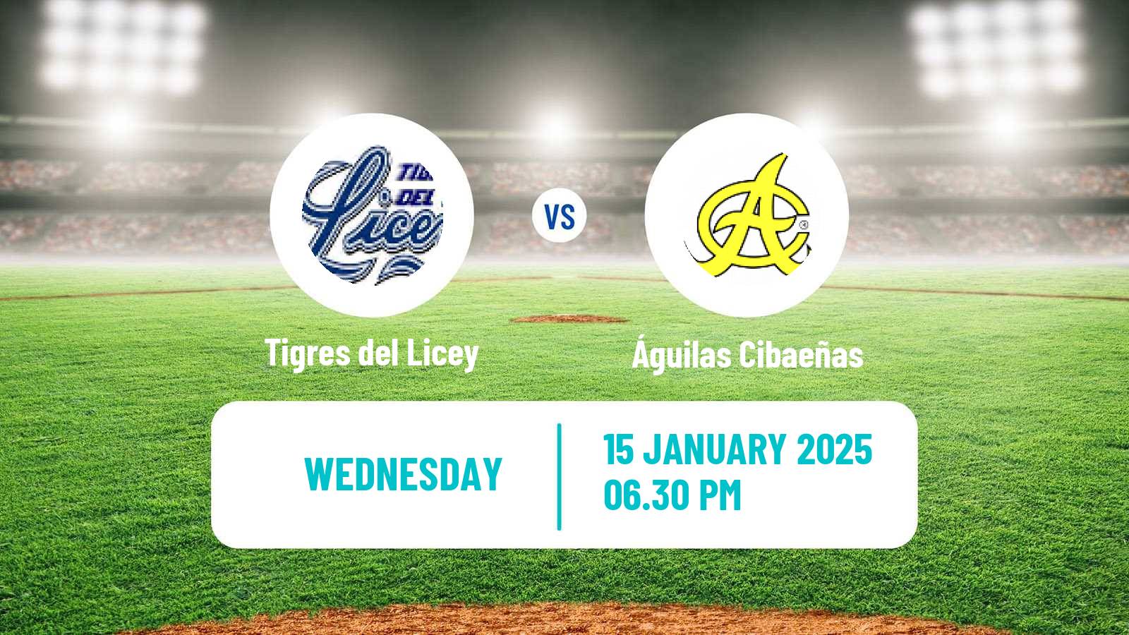 Baseball LIDOM Tigres del Licey - Águilas Cibaeñas