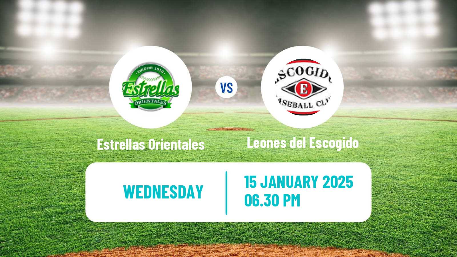 Baseball LIDOM Estrellas Orientales - Leones del Escogido