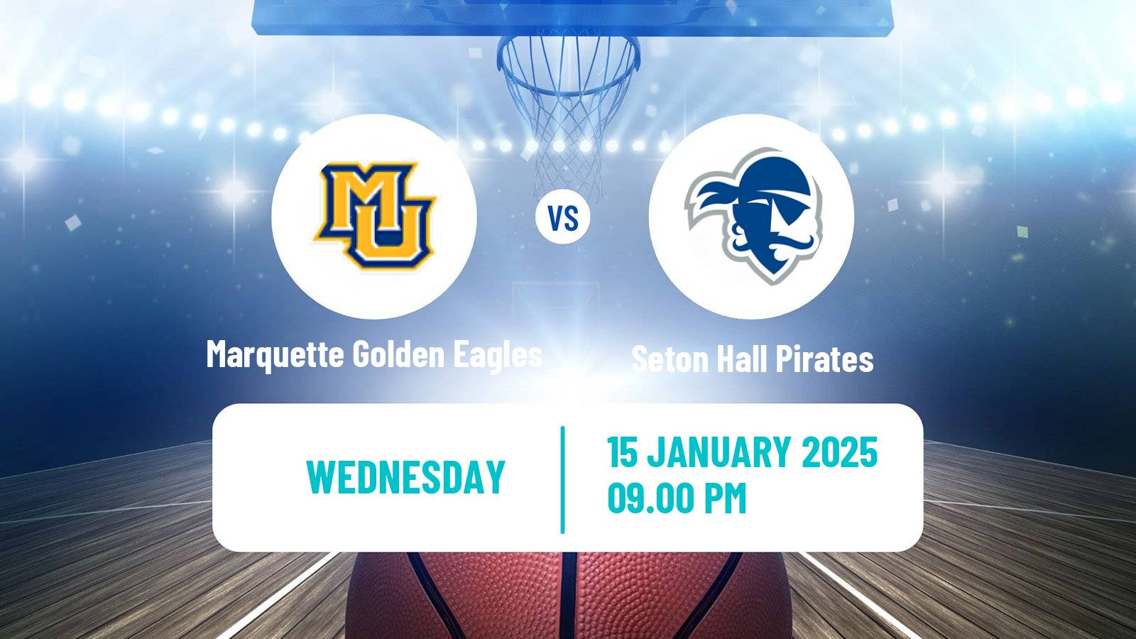 Basketball NCAA College Basketball Women Marquette Golden Eagles - Seton Hall Pirates