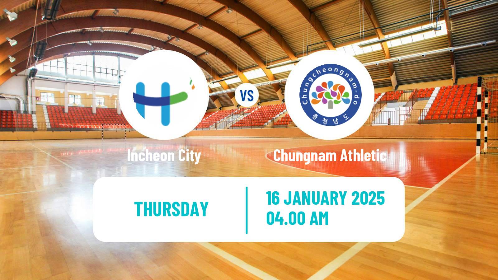 Handball South Korean 1st League Handball Incheon City - Chungnam Athletic