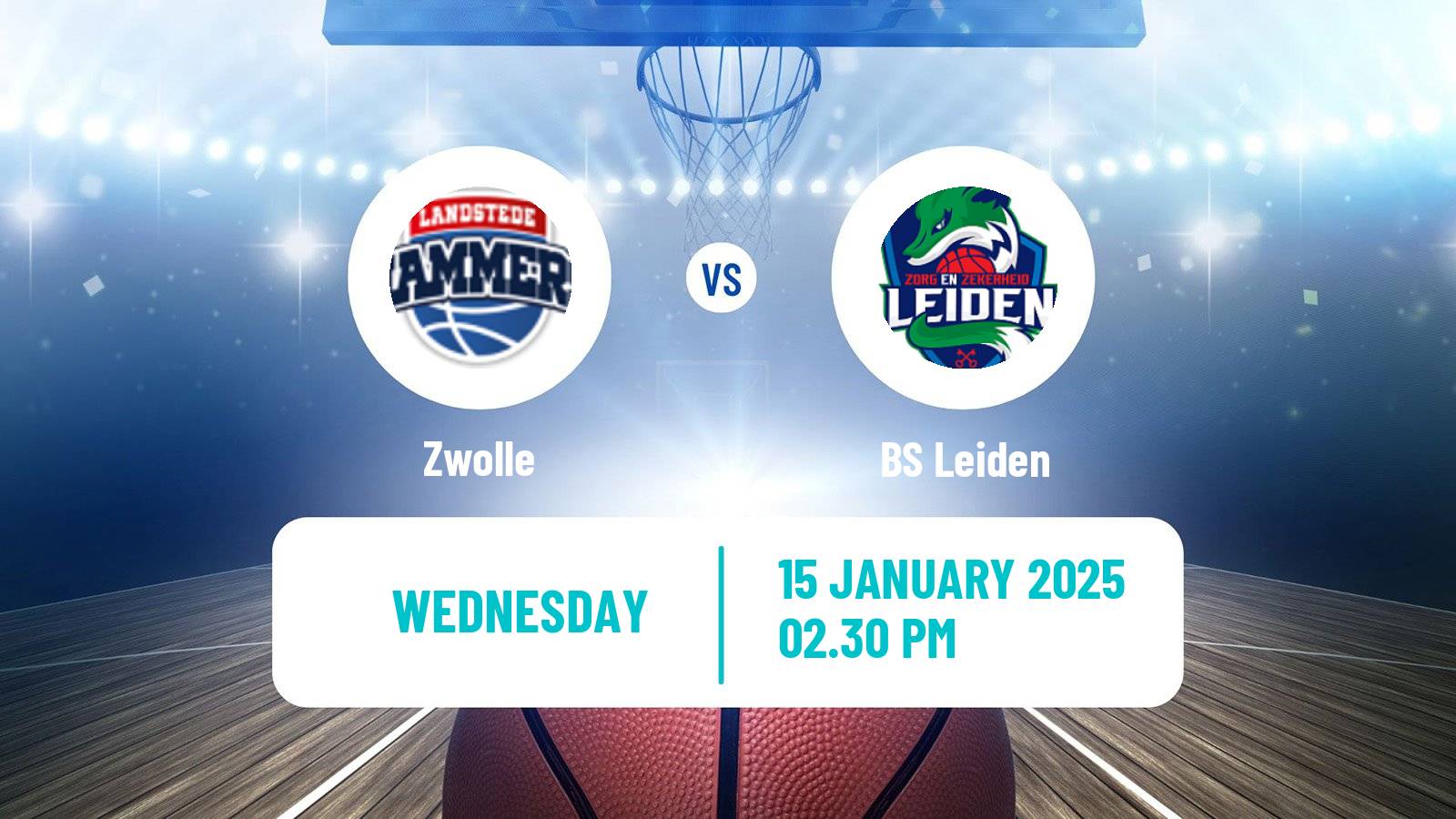 Basketball Dutch WBL Basketball Zwolle - Leiden