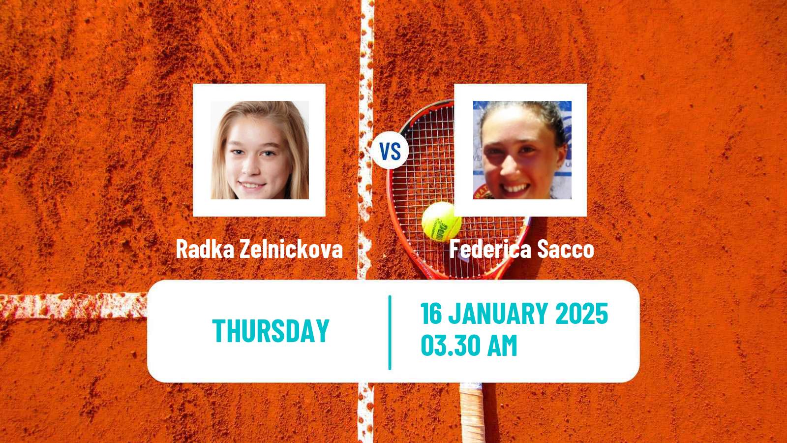 Tennis ITF W15 Monastir 2 Women Radka Zelnickova - Federica Sacco