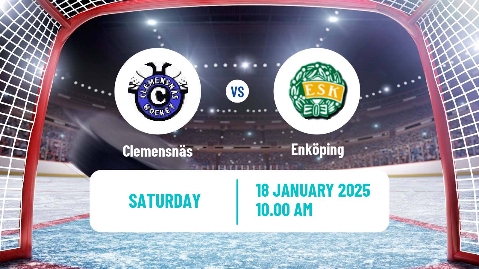 Hockey Swedish HockeyEttan Norra Var Clemensnäs - Enköping