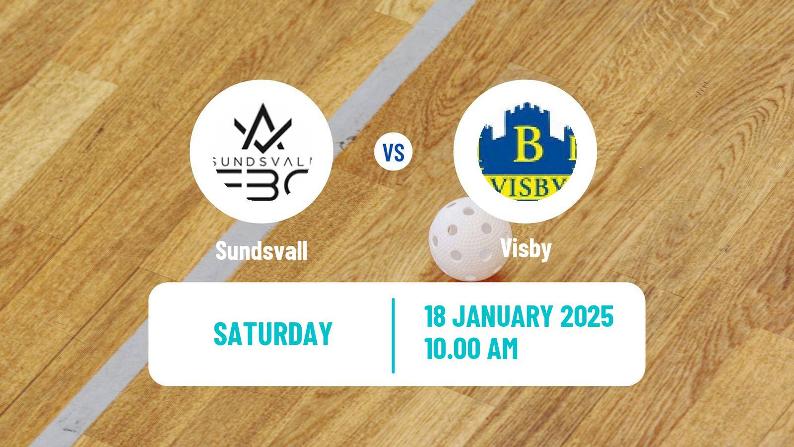 Floorball Swedish Allsvenskan Floorball Sundsvall - Visby