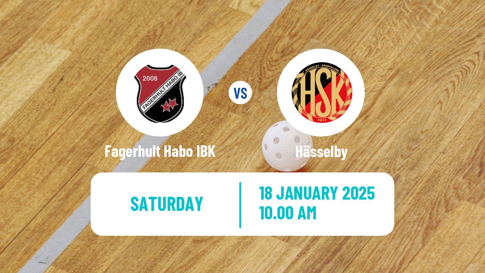 Floorball Swedish Allsvenskan Floorball Fagerhult Habo IBK - Hässelby