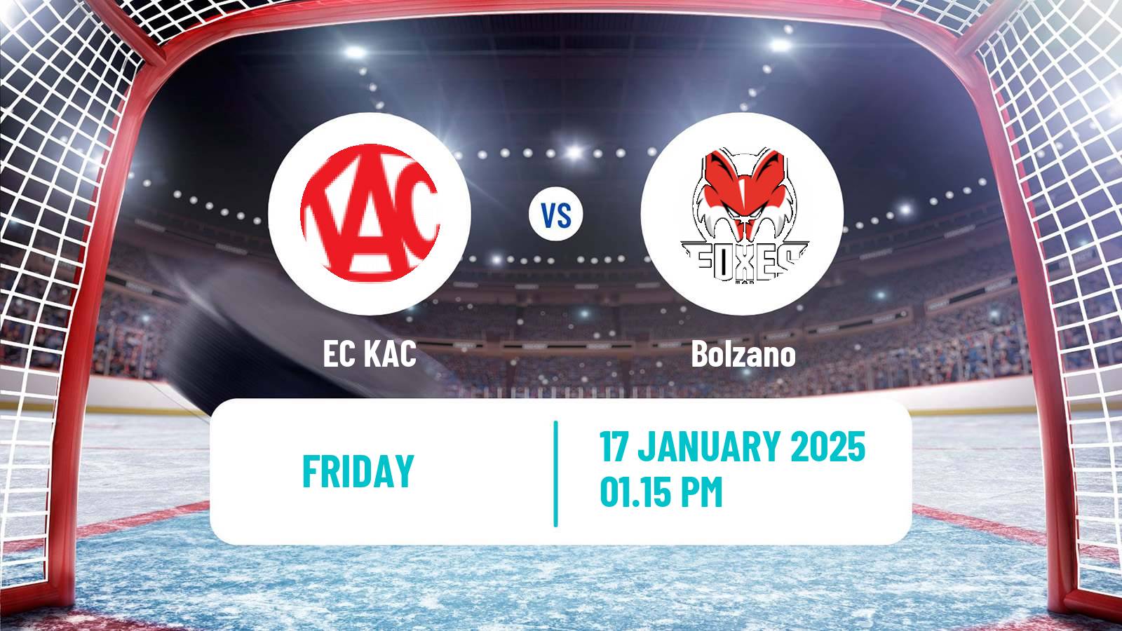 Hockey Austrian Ice Hockey League EC KAC - Bolzano