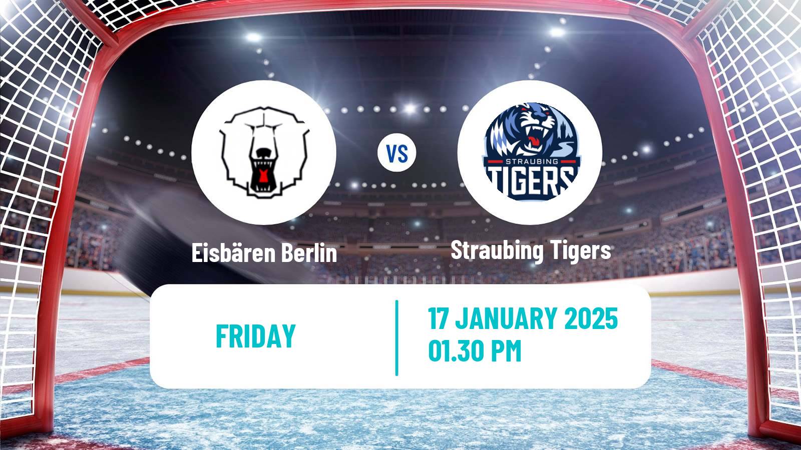 Hockey German Ice Hockey League Eisbären Berlin - Straubing Tigers