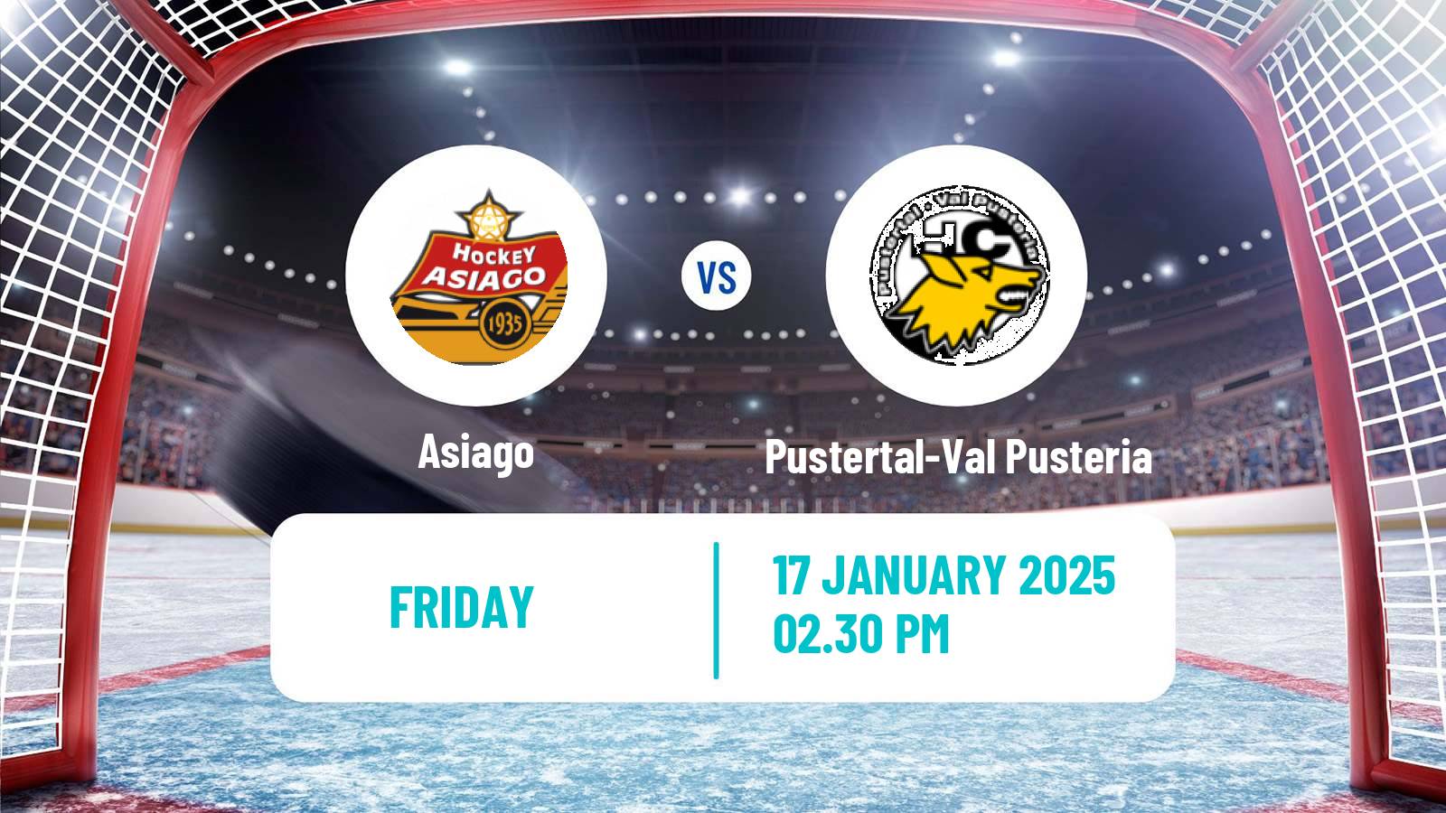 Hockey Austrian Ice Hockey League Asiago - Pustertal-Val Pusteria