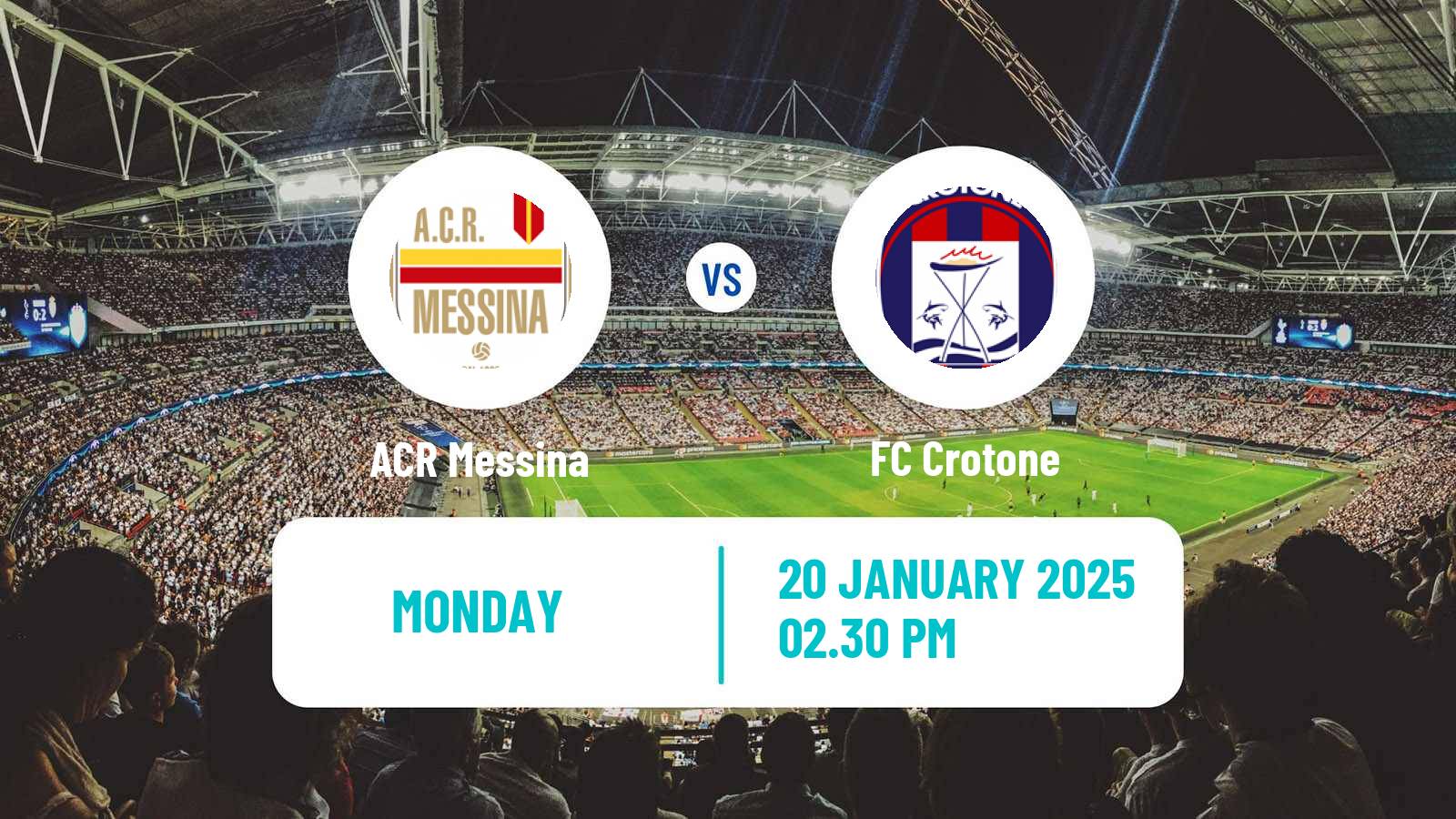 Soccer Italian Serie C Group C ACR Messina - Crotone