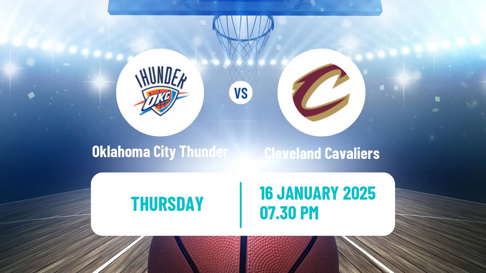 Basketball NBA Oklahoma City Thunder - Cleveland Cavaliers