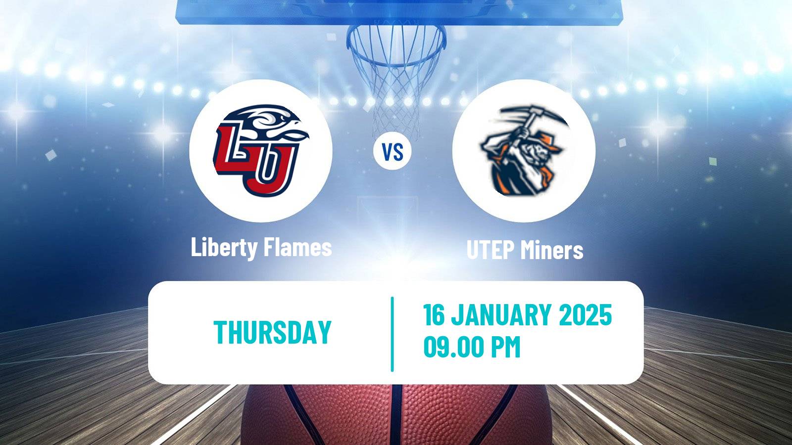 Basketball NCAA College Basketball Liberty Flames - UTEP Miners